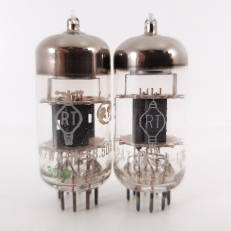 2 X 12AT7WA RT TUBE. COPPER RODS. MATCHED PAIR. CO ENA