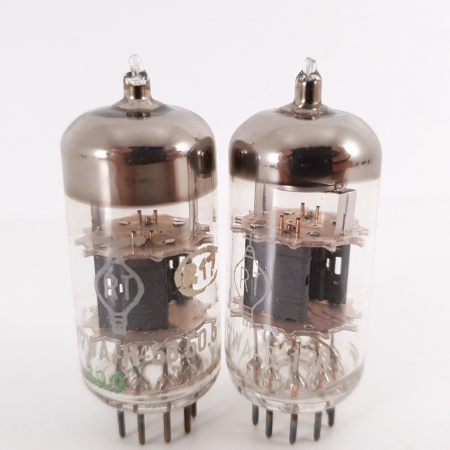 2 X 12AT7WA RT TUBE. COPPER RODS. MATCHED PAIR. CO ENA