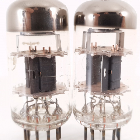 2 X 12AT7WA RT TUBE. COPPER RODS. MATCHED PAIR. CO ENA