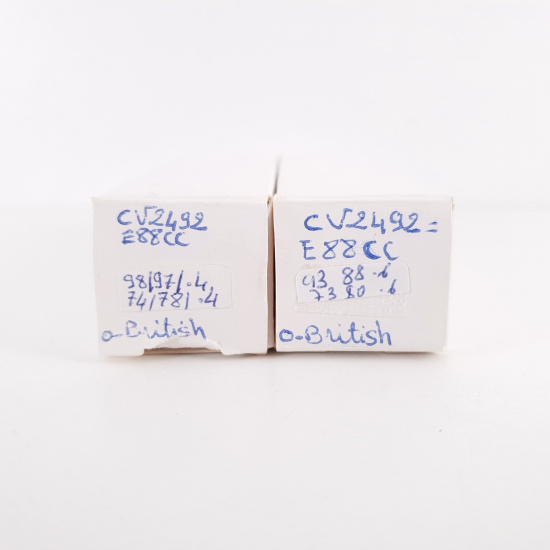 2 X CV2492 / 6922 / E88CC TUBE. 1960s...