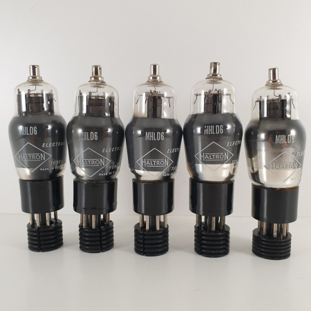 5 X MHLD6 HALTRON TUBE. BLACK PLATES. CO ENA