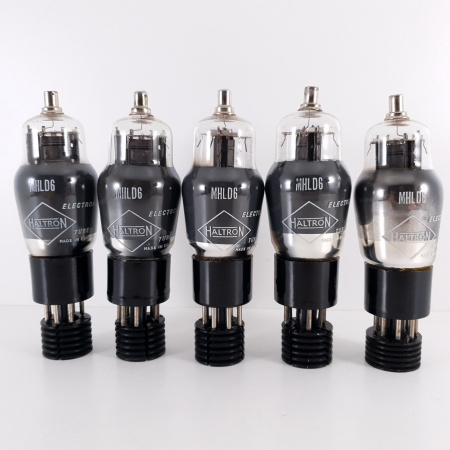 5 X MHLD6 HALTRON TUBE. BLACK PLATES. CO ENA