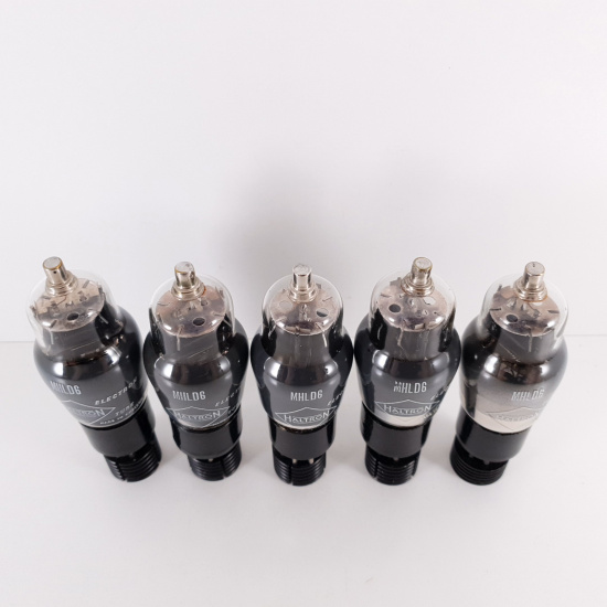 5 X MHLD6 HALTRON TUBE. BLACK PLATES....