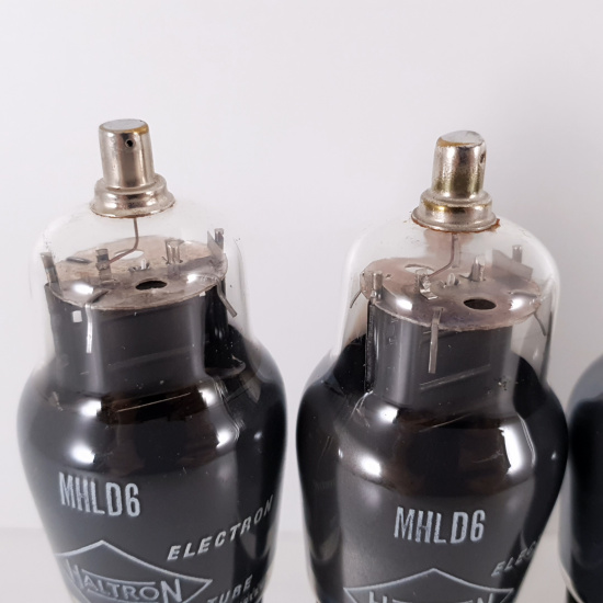 5 X MHLD6 HALTRON TUBE. BLACK PLATES....