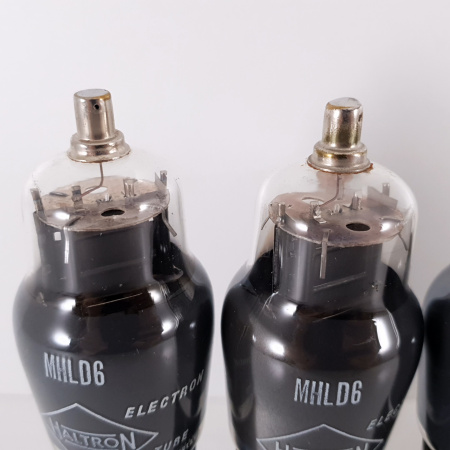 5 X MHLD6 HALTRON TUBE. BLACK PLATES. CO ENA