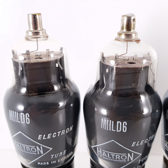 5 X MHLD6 HALTRON TUBE. BLACK PLATES....