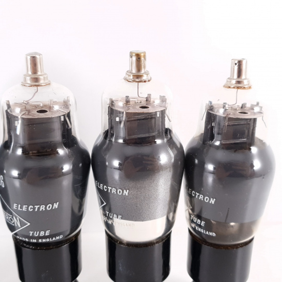 5 X MHLD6 HALTRON TUBE. BLACK PLATES....