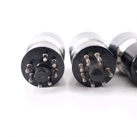 5 X MHLD6 HALTRON TUBE. BLACK PLATES....