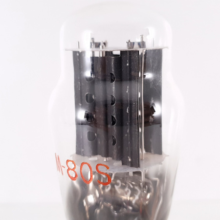 1 X M80S TUBE. 1950s MARCONI PRODUCTION. BLACK PLATES. CO ENA