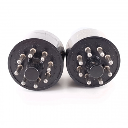 2 X JAN CPR 6SN7GT / VT231 RAYTHEON. BLACK PLATES. USED MATCHED PAIR. CX  ENA