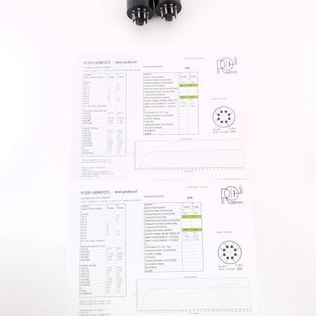 2 X JAN CPR 6SN7GT / VT231 RAYTHEON. BLACK PLATES. USED MATCHED PAIR. CX  ENA