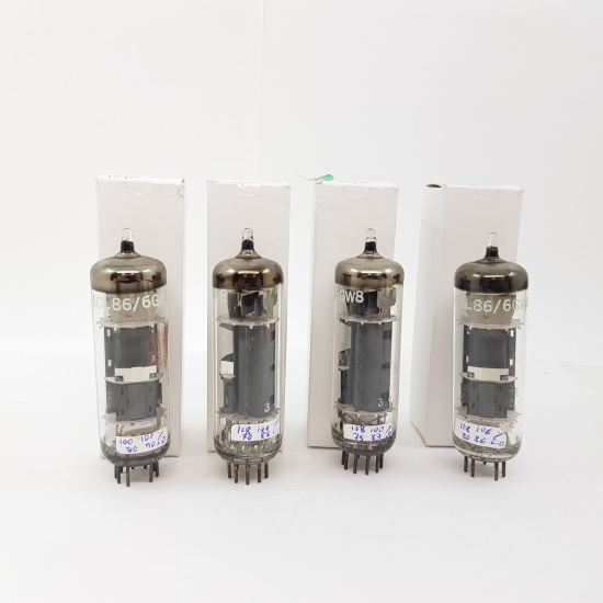 4 X ECL86 / 6GW8 TUBE. PHILIPS PRODUCTION. MATCHED QUAD. RC61/V2