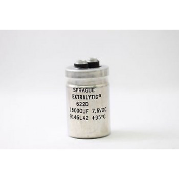 ELECTROLYTIC CAPACITOR SPRAGUE 15000uF 7.5V NOS 1 PC. NEW OLD STOCK CA1U1F220917