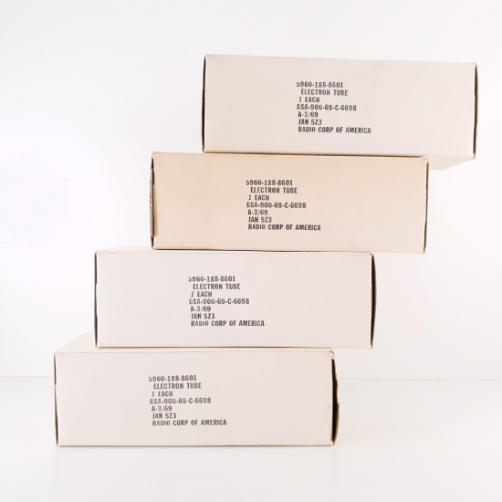 4 X JAN 5Z3 RCA TUBE. 1969 PROD....