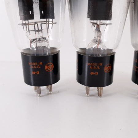 4 X JAN 5Z3 RCA TUBE. 1969 PROD. BLACK PLATES. MATCHED QUAD. CA ENA