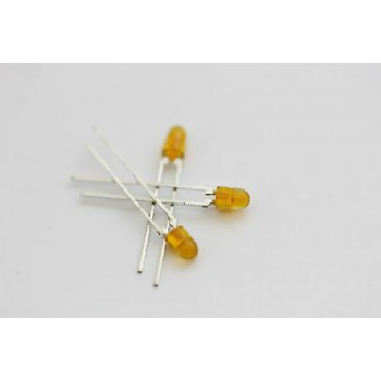 LEDS 3MM YELOW NOS( New Old Stock ) 10PC. C401U1450F090614