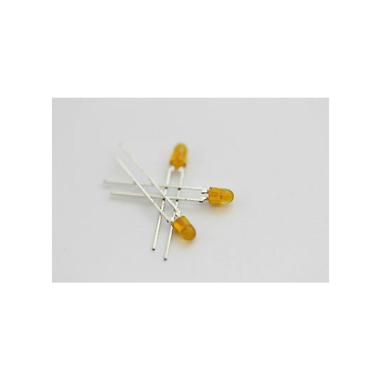 LEDS 3MM YELOW NOS( New Old Stock ) 10PC. C401U1450F090614