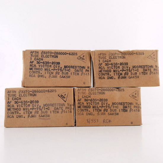 4 X 6AK5W / 5654 RCA TUBE. 1955 PROD....