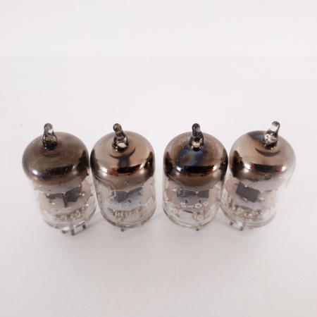 4 X 6AK5W / 5654 RCA TUBE. 1955 PROD. BLACK PLATES. MATCHED QUAD. CT ENA
