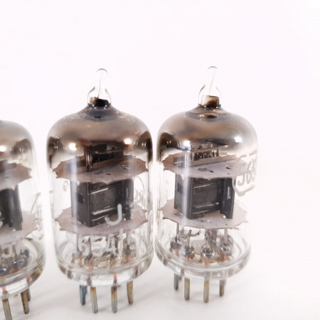 4 X 6AK5W / 5654 RCA TUBE. 1955 PROD. BLACK PLATES. MATCHED QUAD. CT ENA