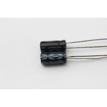ELECTROLYTIC CAPACITOR JAMICON 4.7uF 63V NOS (NEW OLD STOCK) 2PC. CA75U2F031016