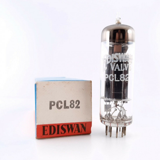 1 X PCL82 EDISWAN TUBE. BLACK PLATES. BRITISH 1960s BRIMAR PROD. NOS/NIB AF  ENA