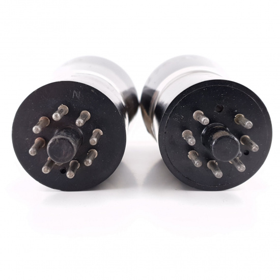 2 X KT63 BRIMAR TUBE. BLACK PLATES....