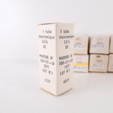 8 X 5676 RT LA RADIOTECHNIQUE TUBE. 1960s PROD. MATCHED OCTET. CH112