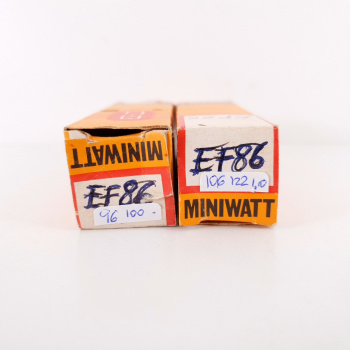 2 X EF86 MINIWATT TUBE....