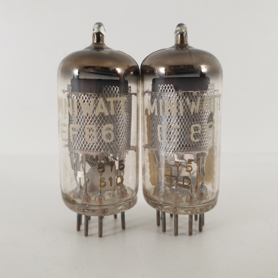 2 X EF86 MINIWATT TUBE. 1950s PHILIPS...