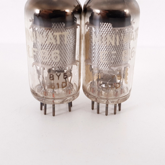 2 X EF86 MINIWATT TUBE. 1950s PHILIPS...