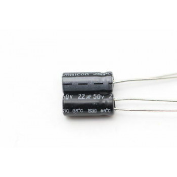 ELECTROLYTIC CAPACITOR JAMICON 22uF 50V NOS 10PC. CA74U357F300916
