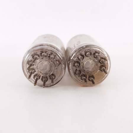 2 X EF86 MINIWATT TUBE. 1950s PHILIPS PROD. MESH PLATE. CX ENA