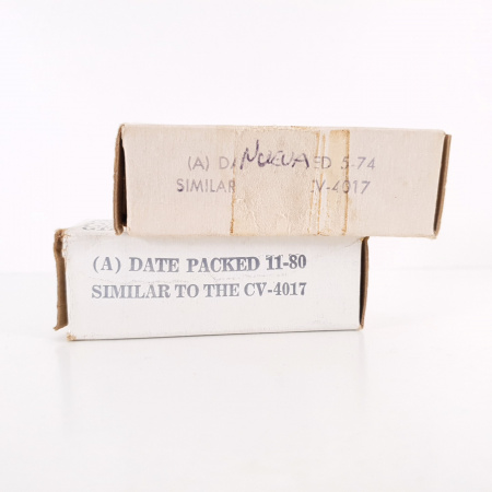 2 X JAN 5751 SYLVANIA TUBE. 1980s PROD. SOLID GETTER. COPPER RODS. CX ENA