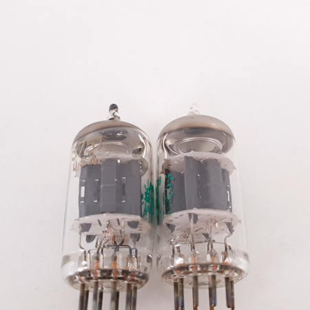 2 X JAN 5751 SYLVANIA TUBE. 1980s PROD. SOLID GETTER. COPPER RODS. CX ENA