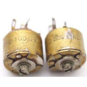 POTENTIOMETER OHMAG 100 OHM 2% LIN W/O ON/OFF NOS 1PC. CA303U18F070617