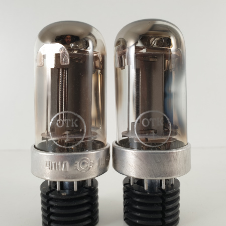 2 X 4P1L / 4П1Л SVETLANA WINGED C TUBE. DUAL INVERTED CUP GETTER. CO ENA