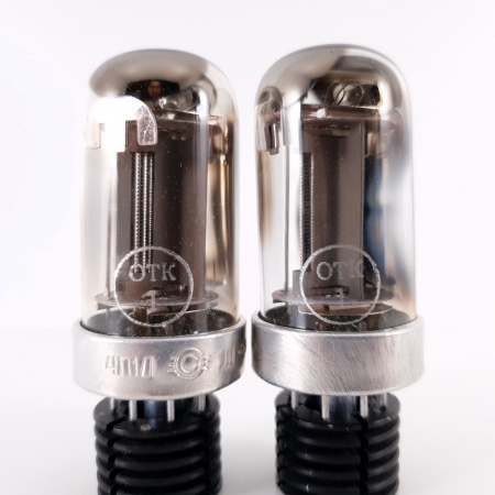 2 X 4P1L / 4П1Л SVETLANA WINGED C TUBE. DUAL INVERTED CUP GETTER. CO ENA