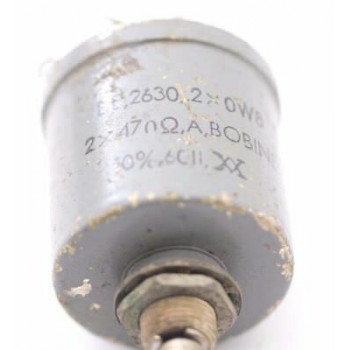 POTENTIOMETER COILED 470 + 470 OHM 10% LIN W/O ON/OFF NOS 1PC. CA303U4F070617
