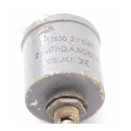 POTENTIOMETER COILED 470 + 470 OHM 10% LIN W/O ON/OFF NOS 1PC. CA303U4F070617