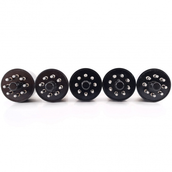 5 X 12SX7GT ULTRON TUBE. BLACK...