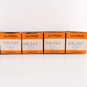4 X 12SL7GT ULTRON TUBE. GE...