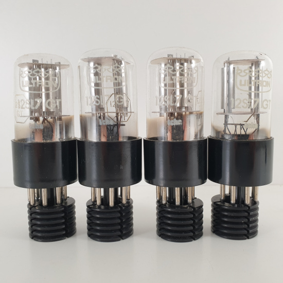4 X 12SL7GT ULTRON TUBE. GE PROD....