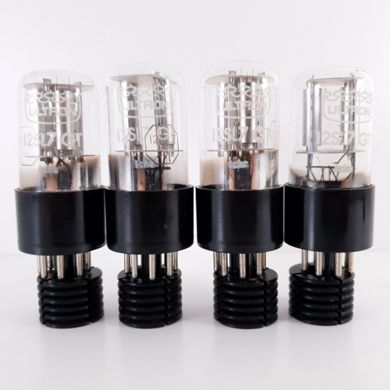 4 X 12SL7GT ULTRON TUBE. GE PROD....