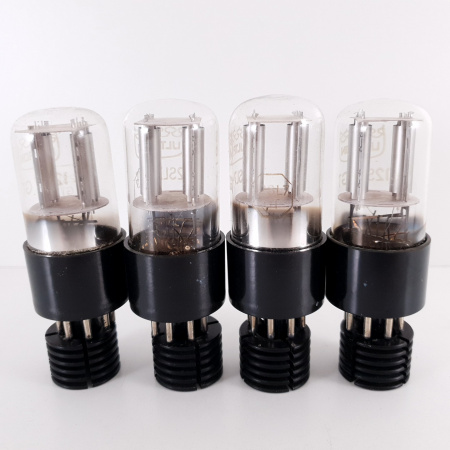 4 X 12SL7GT ULTRON TUBE. GE PROD. SILVER PLATES. 2 MATCHED PAIRS. CO ENA