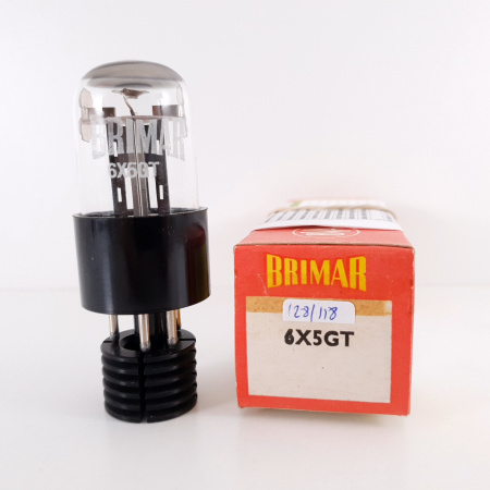 1 X 6X5GT BRIMAR TUBE. RUSSIAN PRODUCTION. 128/118%. CO ENA
