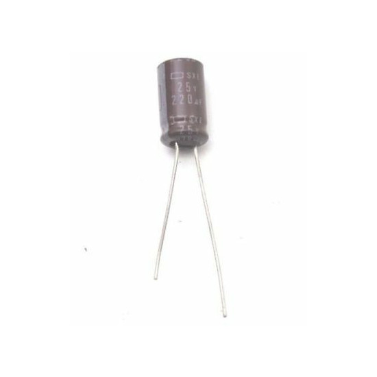 ELECTROLYTIC CAPACITOR 220uF 25V NOS (NEW OLD STOCK) 1PC. CA307U1F030717