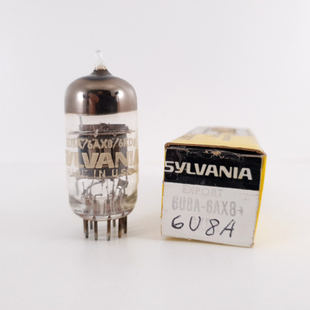 1 X 6U8A / 6AX8 / 6KD8 SYLVANIA TUBE. COPPER RODS. CO ENA