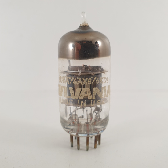 1 X 6U8A / 6AX8 / 6KD8 SYLVANIA TUBE....