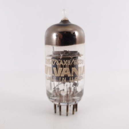 1 X 6U8A / 6AX8 / 6KD8 SYLVANIA TUBE. COPPER RODS. CO ENA
